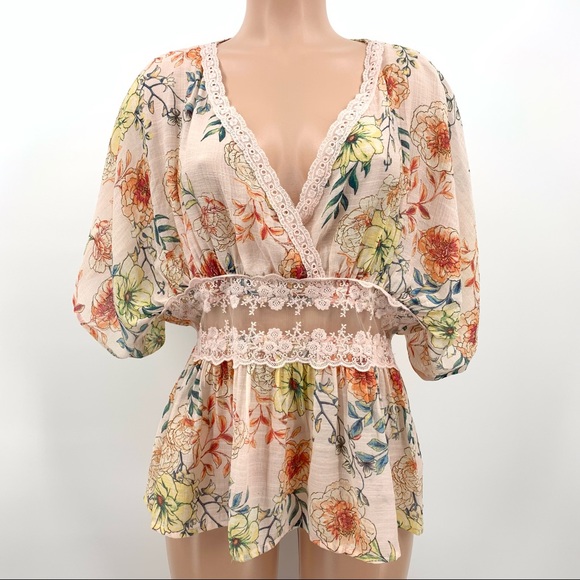 Sharon Boho Blouse - Lavender Grey